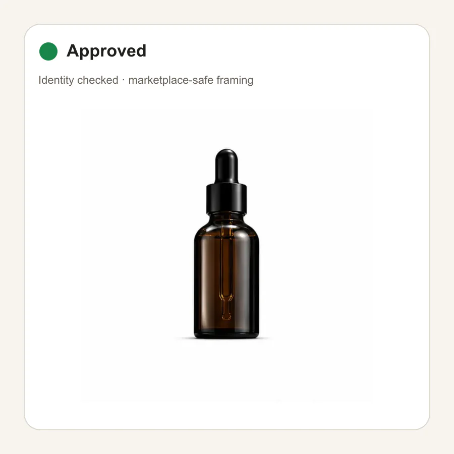 Amber serum listing workflow · Approved