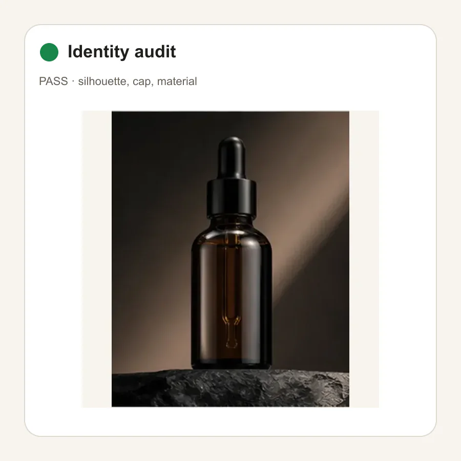 Amber serum listing workflow · Audit