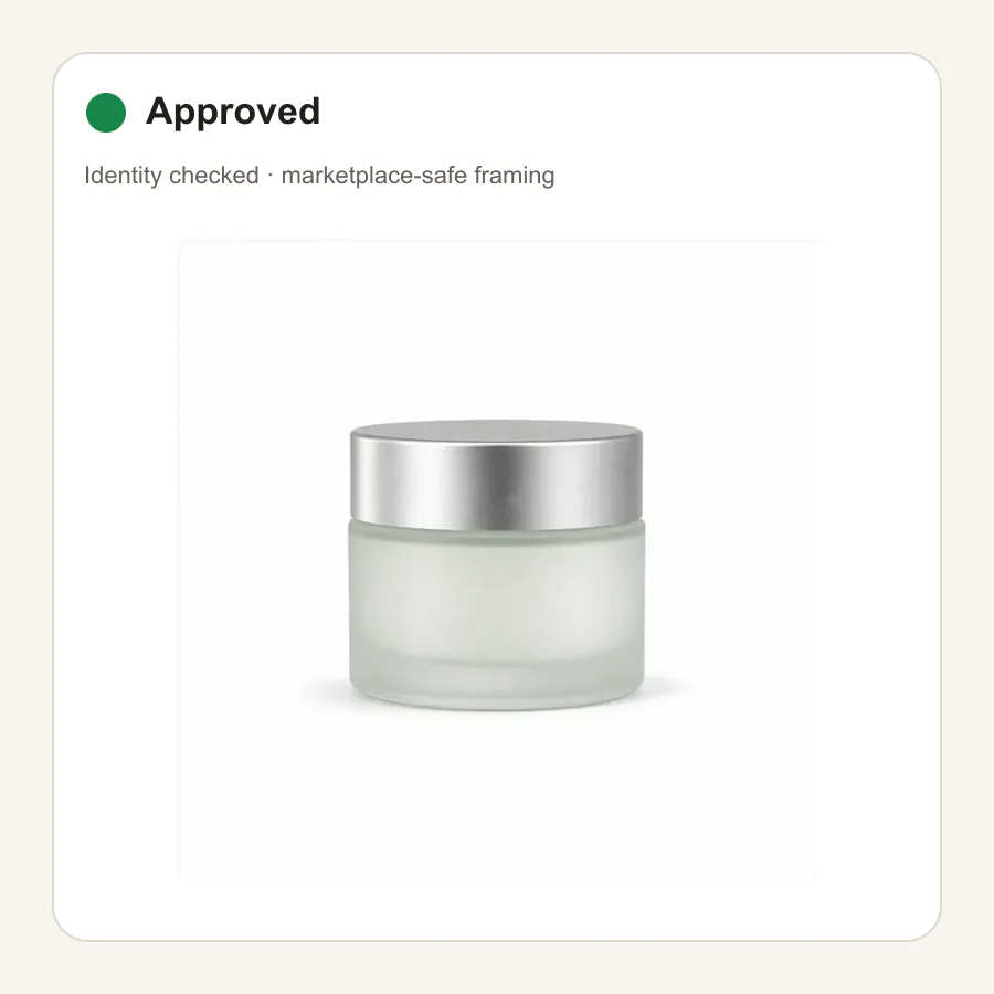 Glass cream listing workflow · Approved